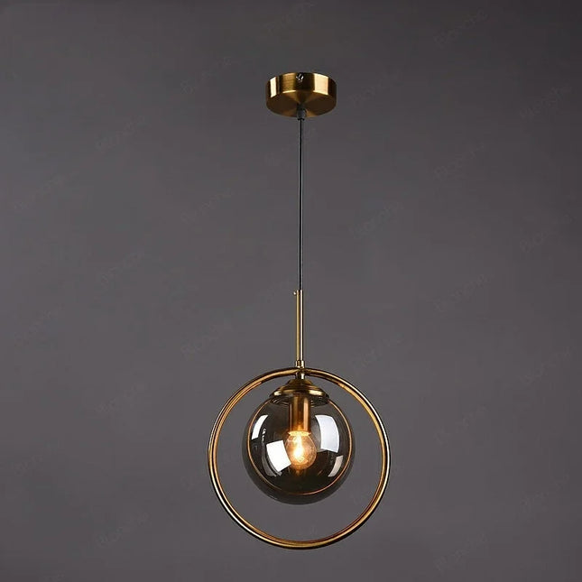 Suspension SFERA – Verre Ambré