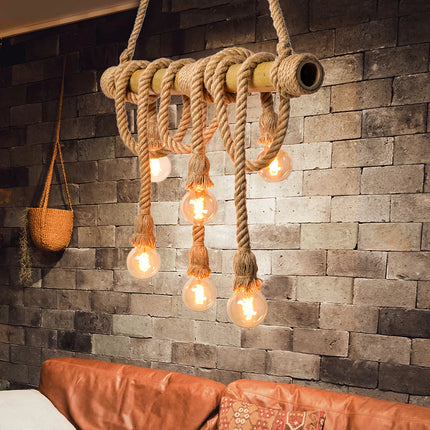 Suspension RAPHIA – Bambou Naturel