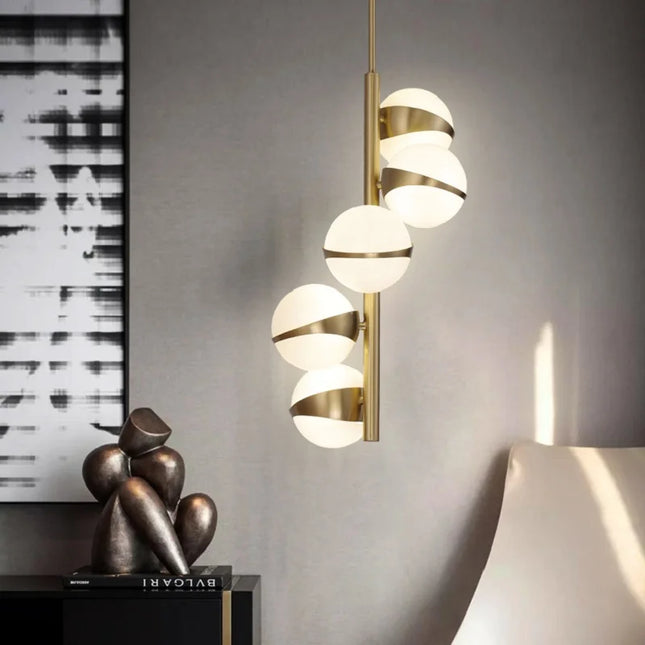 Suspension ALORA – Design Doré