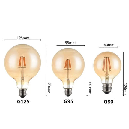 LOT 4 Ampoules G95 G125 6W – Éclairage LED