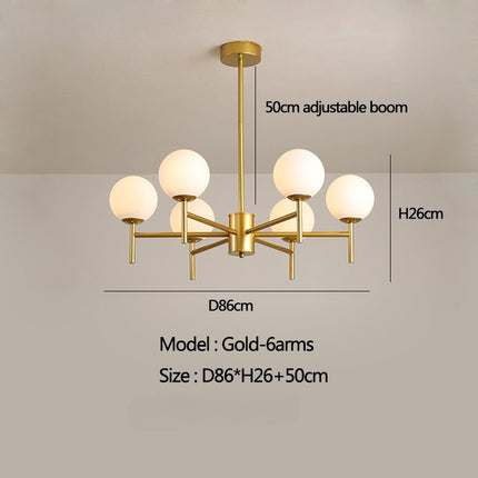 Suspension VIKA – Branches Dorées