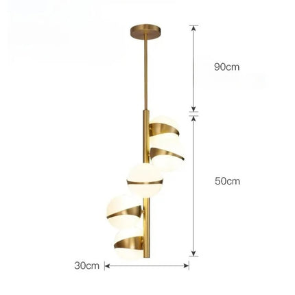 Suspension ALORA – Design Doré
