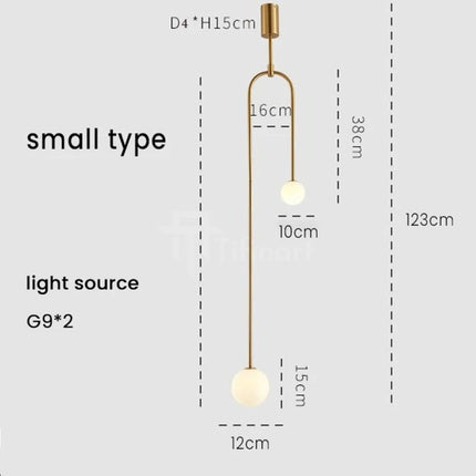 Suspension ELMORE – Design Doré