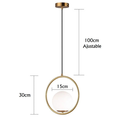 Suspension MILA – Design Doré
