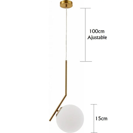 Suspension CARLA – Design Doré