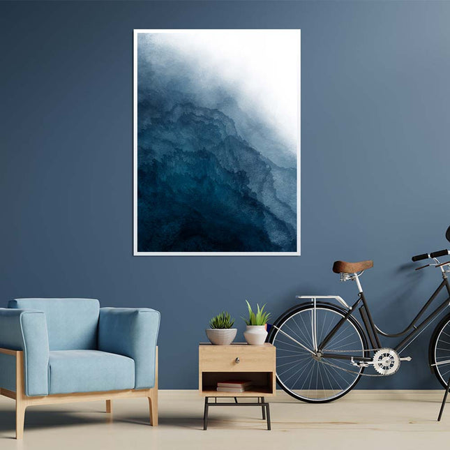 Tableau BLUE GRUNGE – Art Abstrait