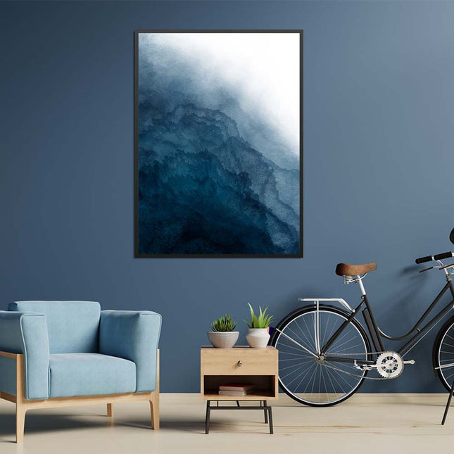 Tableau BLUE GRUNGE – Art Abstrait