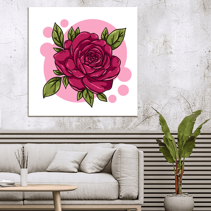 Tableau ROSE CLIPART – Art Floral