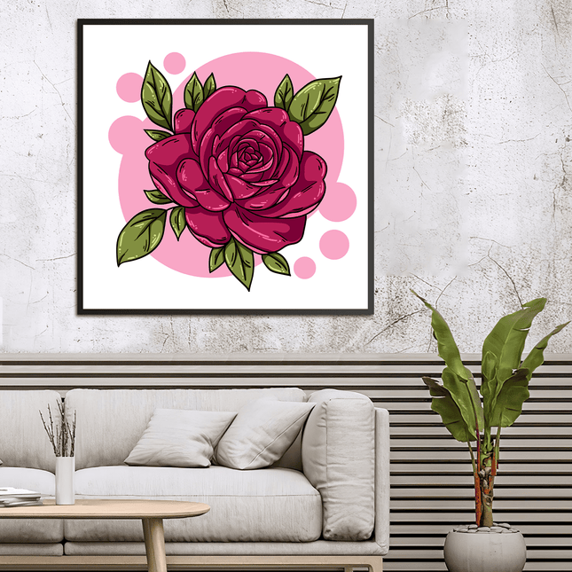 Tableau ROSE CLIPART – Art Floral