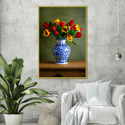 Tableau AZURE TULIPS – Art Floral