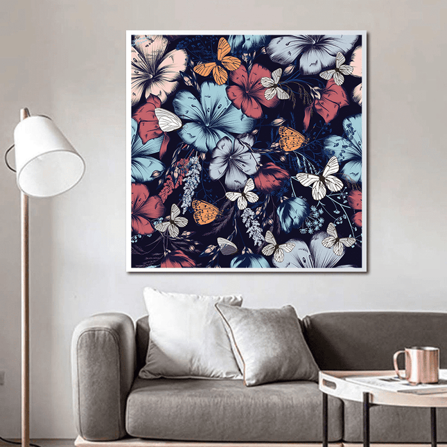 Tableau FLUTTERING BLOOMS – Art Floral