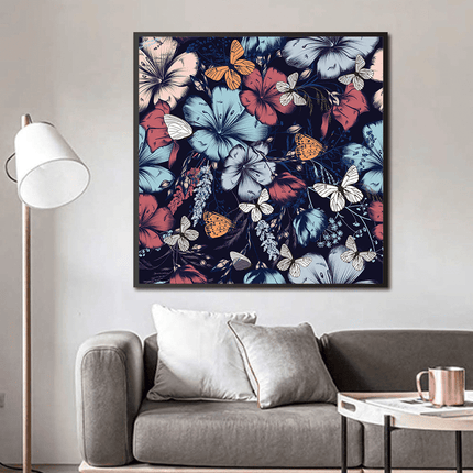 Tableau FLUTTERING BLOOMS – Art Floral